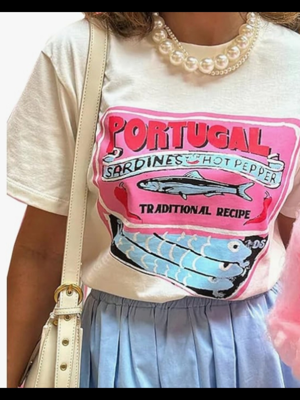 NEW! NEVER WORN - Portugal Sardines Graphic T-shirt